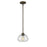 Z-Lite Amon 1 Light Mini Pendant, Olde Bronze, Clear Seedy - 722MP-OB