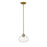 Z-Lite Amon 1 Light Mini Pendant, Satin Gold, Clear Seedy - 722MP-SG
