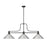 Z-Lite Melange 3 Light 45" Billiard, Matte Black/Brushed Nickel
