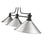 Z-Lite Melange 3 Light 45" Billiard, Matte Black/Brushed Nickel