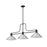 Z-Lite Melange 3 Light 45" Billiard, Matte Black/Brushed Nickel