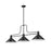 Z-Lite Melange 3 Light 19" Billiard, Matte Black/Matte Black