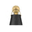Z-Lite Z-Studio 1 Light Wall Sconce, Matte Black/Heritage Brass