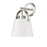 Z-Lite Z-Studio 1 Light Wall Sconce, Matte White/Brushed Nickel