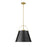 Z-Lite Z-Studio 1 Light Pendant, Black/Heritage Brass/Black