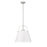 Z-Lite Z-Studio 1 Light Pendant, White/Brushed Nickel/Black