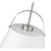 Z-Lite Z-Studio 1 Light Pendant, White/Brushed Nickel/Black