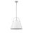Z-Lite Z-Studio 1 Light Pendant, White/Brushed Nickel/Black