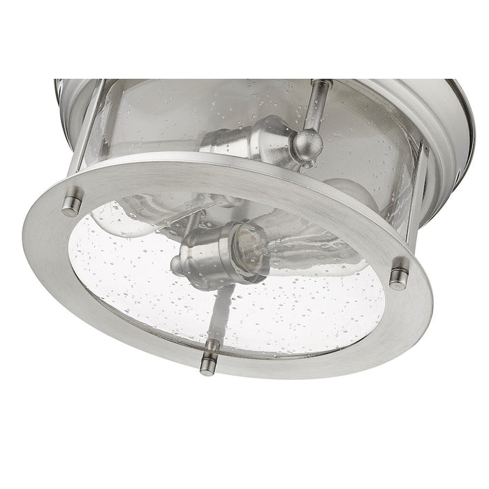 Z-Lite Sonna 2 Light Small Flush Mount, Brushed Nickel