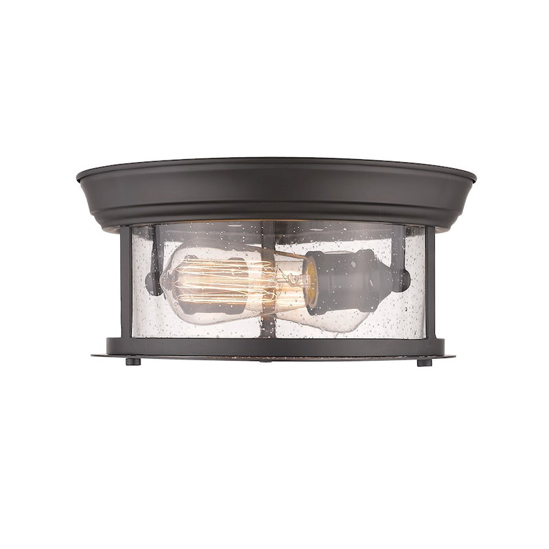 Z-Lite Sonna 2 Light Small Flush Mount, Bronze