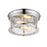 Z-Lite Sonna 2 Light Small Flush Mount, Chrome