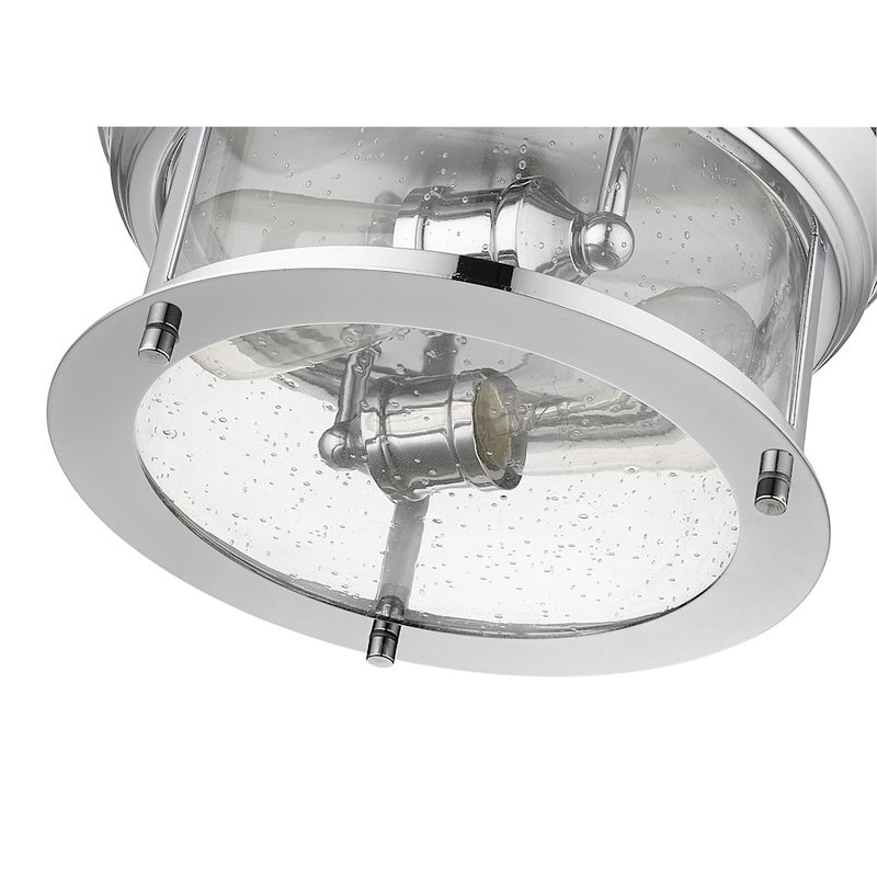 Z-Lite Sonna 2 Light Small Flush Mount, Chrome