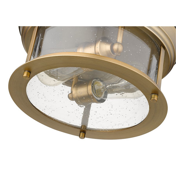 Z-Lite Sonna 2 Light Small Flush Mount, Heritage Brass