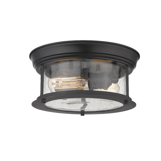 Z-Lite Sonna 2 Light Small Flush Mount, Matte Black - 727F10-MB