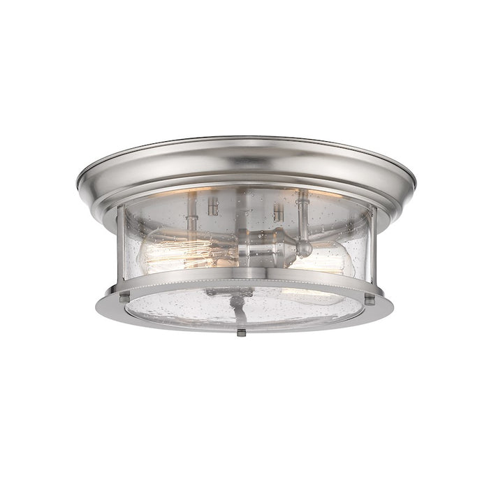 Z-Lite Sonna 2 Light Large Flush Mount, Brushed Nickel - 727F13-BN