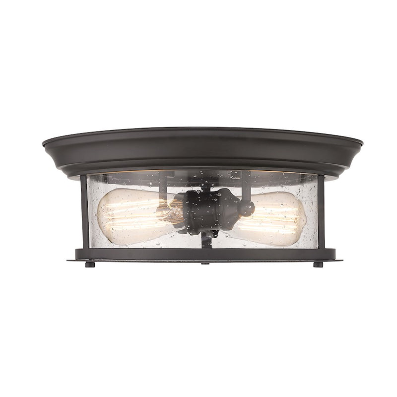 Z-Lite Sonna 2 Light Large Flush Mount, Bronze