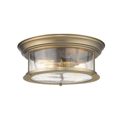 Z-Lite Sonna 2 Light Large Flush Mount, Heritage Brass - 727F13-HBR