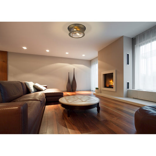 Z-Lite Sonna 2 Light Large Flush Mount, Heritage Brass