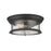 Z-Lite Sonna 2 Light Large Flush Mount, Matte Black - 727F13-MB
