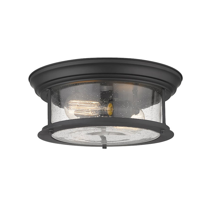 Z-Lite Sonna 2 Light Large Flush Mount, Matte Black - 727F13-MB