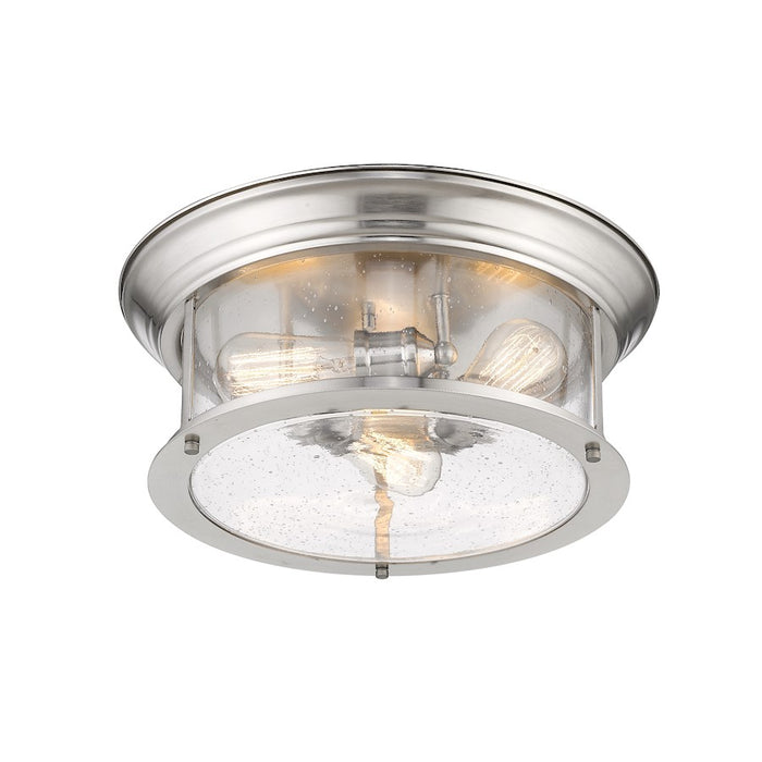 Z-Lite Sonna 3 Light Flush Mount, Brushed Nickel