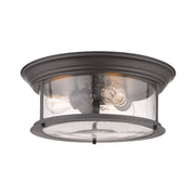Z-Lite Sonna 3 Light Flush Mount, Bronze - 727F16-BRZ