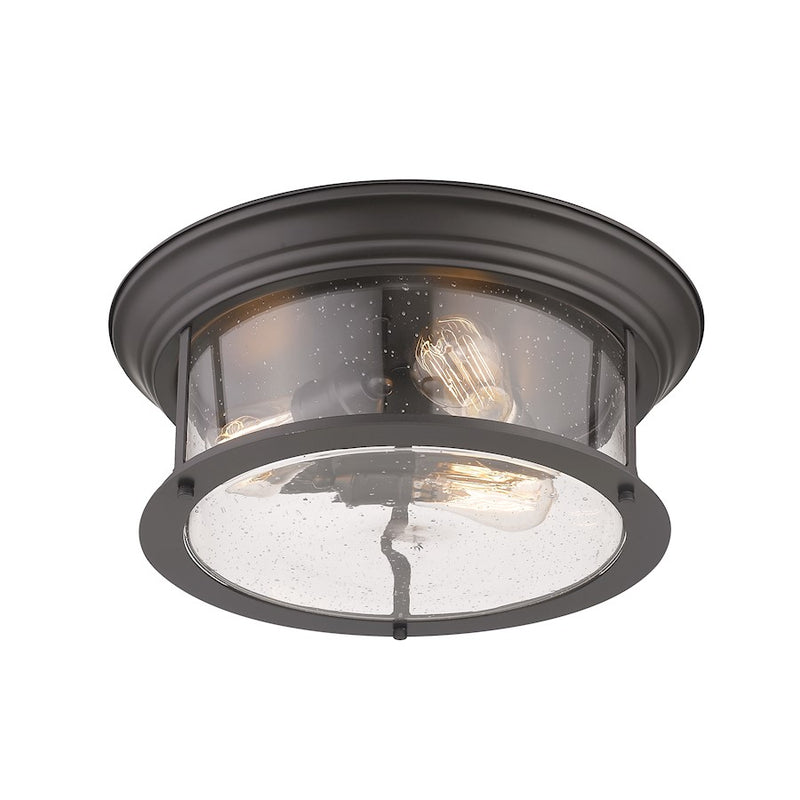 Z-Lite Sonna 3 Light Flush Mount, Bronze