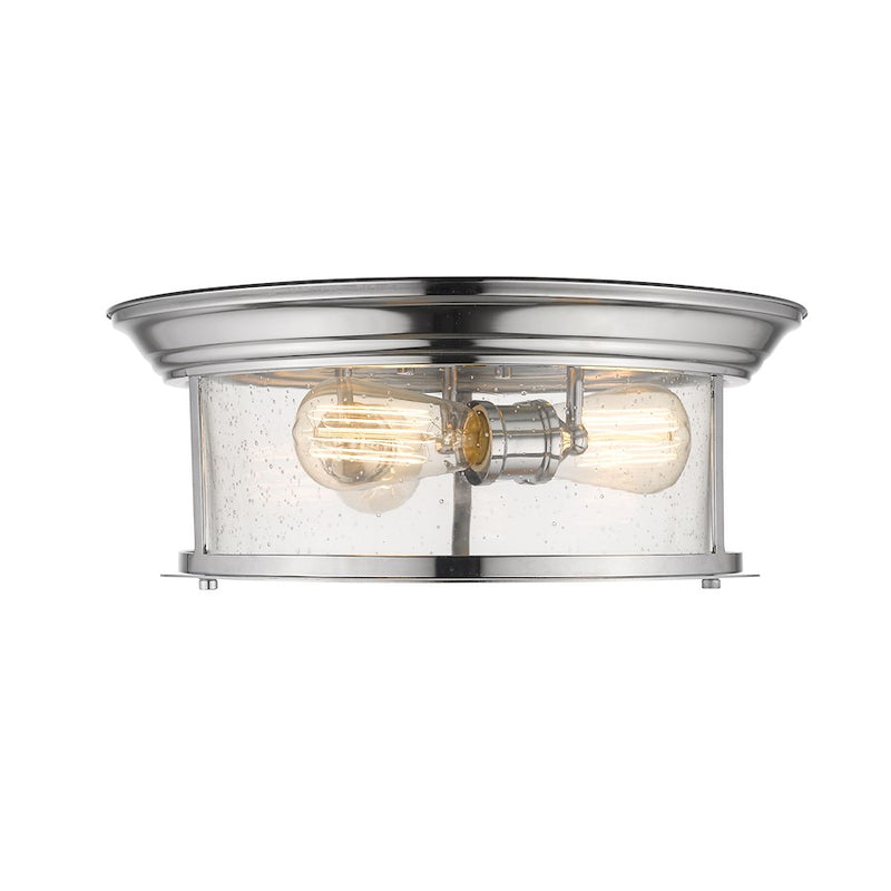 Z-Lite Sonna 3 Light Flush Mount, Chrome