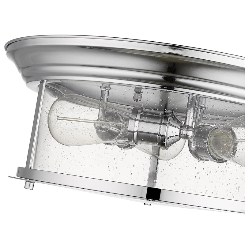 Z-Lite Sonna 3 Light Flush Mount, Chrome