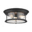 Z-Lite Sonna 3 Light Flush Mount, Matte Black/Seedy - 727F16-MB
