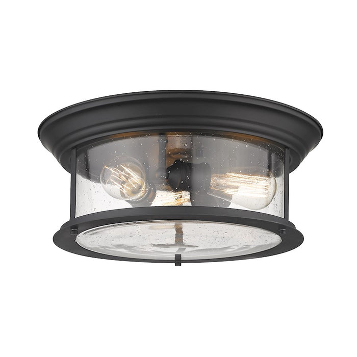 Z-Lite Sonna 3 Light Flush Mount, Matte Black/Seedy - 727F16-MB