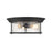Z-Lite Sonna 3 Light Flush Mount, Matte Black/Seedy