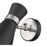 Z-Lite Soriano 1 Light 9" Sconce, Black/Brushed Nickel/Black