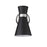 Z-Lite Soriano 1 Light 9" Sconce, Black/Brushed Nickel/Black