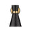 Z-Lite Soriano 1 Light 9" Sconce, Black/Heritage Brass, Black - 728-1S-MB-HBR