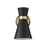 Z-Lite Soriano 1 Light 9" Sconce, Black/Heritage Brass/Black