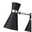 Z-Lite Soriano 3 Light 17" Chandelier, Black/Brushed Nickel/Black