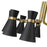 Z-Lite Soriano 9 Light 24" Chandelier, Black/Heritage Brass/Black