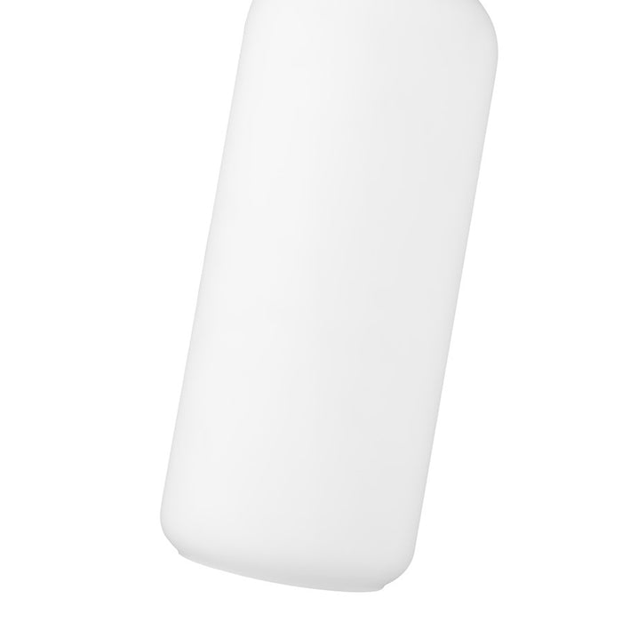 Z-Lite Monty 1 Light 17" Pendant, Matte Black/Opal