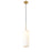 Z-Lite Monty 1 Light 22" Pendant, Heritage Brass/Matte Opal