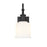 Z-Lite Bryant 1 Light Wall Sconce, Matte Black/Opal