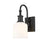 Z-Lite Bryant 1 Light Wall Sconce, Matte Black/Opal