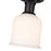 Z-Lite Bryant 1 Light Flush Mount, Matte Black/Matte Opal