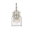 Z-Lite Bryant 1 Light Wall Sconce, Brushed Nickel/Clear Seedy