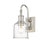 Z-Lite Bryant 1 Light Wall Sconce, Brushed Nickel/Clear Seedy