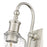 Z-Lite Bryant 1 Light Wall Sconce, Brushed Nickel/Clear Seedy