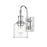 Z-Lite Bryant 1 Light Wall Sconce, Chrome/Clear Seedy