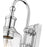 Z-Lite Bryant 1 Light Wall Sconce, Chrome/Clear Seedy