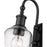 Z-Lite Bryant 1 Light Wall Sconce, Matte Black/Clear Seedy