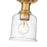 Z-Lite Bryant 1 Light Flush Mount, Heritage Brass/Clear Seedy